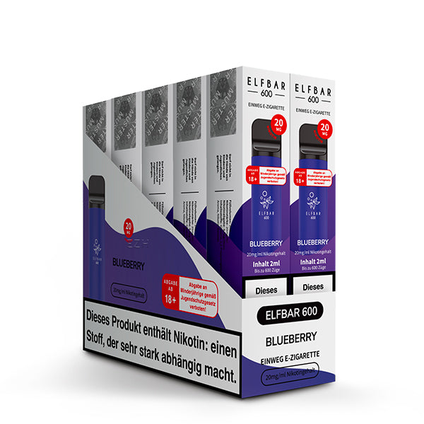 ELFBAR 600 Blueberry - 20mg - Hype Trade GmbH B2B