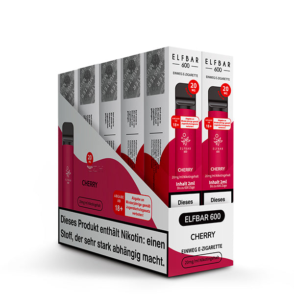 ELFBAR 600 Cherry - 20mg - Hype Trade GmbH B2B