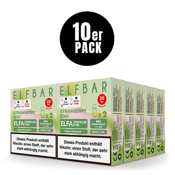 ELFBAR - ELFA Pod Strawberry Kiwi - Hype Trade GmbH B2B