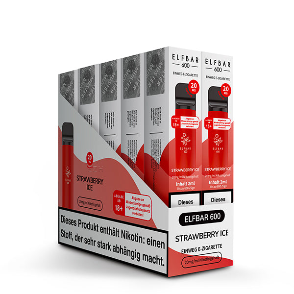 ELFBAR 600 Strawberry Ice - 20mg - Hype Trade GmbH B2B
